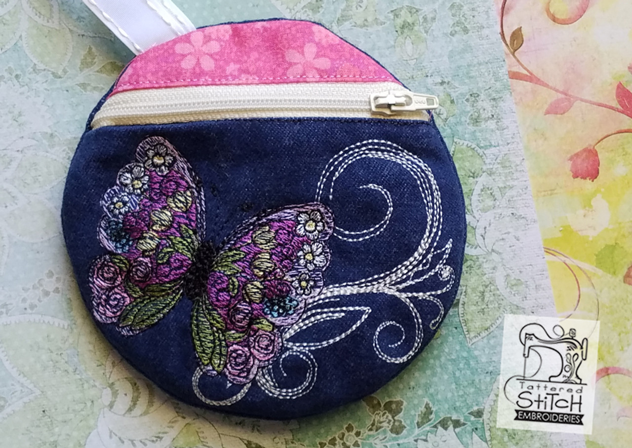 Doll Tag Designs Handy Zipper Purse Machine Embroidery Designs 18