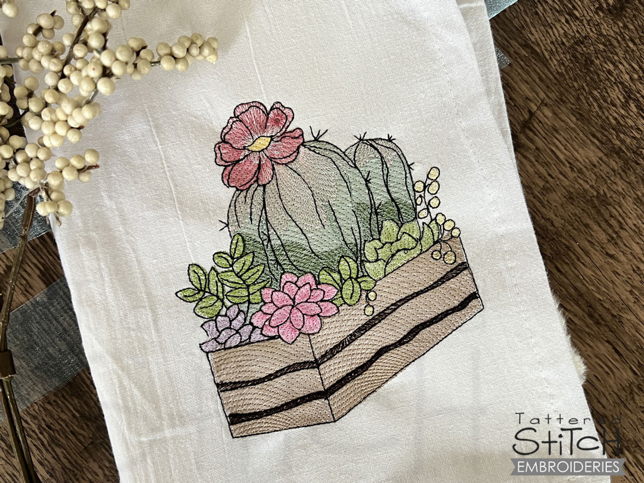 Floral Embroidery Patterns for Dishtowels