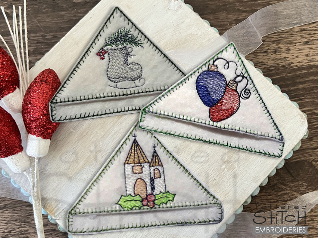 Holiday Corner Bookmarks - Embroidery Designs &amp; Patterns