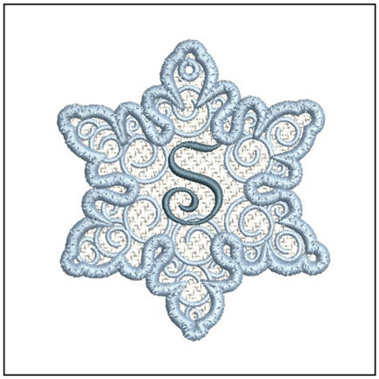 Stick and Stitch Embroidery Pattern Christmas Winter Snowflakes