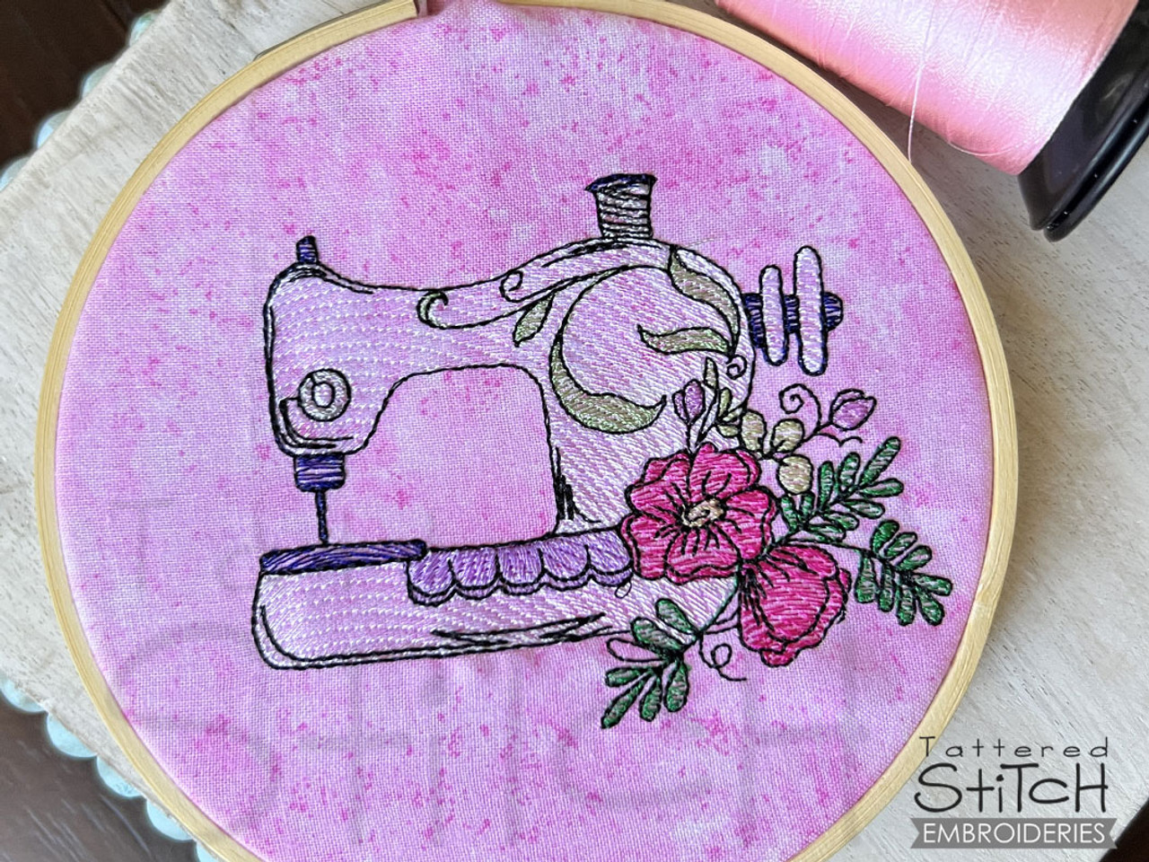 Holly Wreath Monogram Embroidery Machine Design