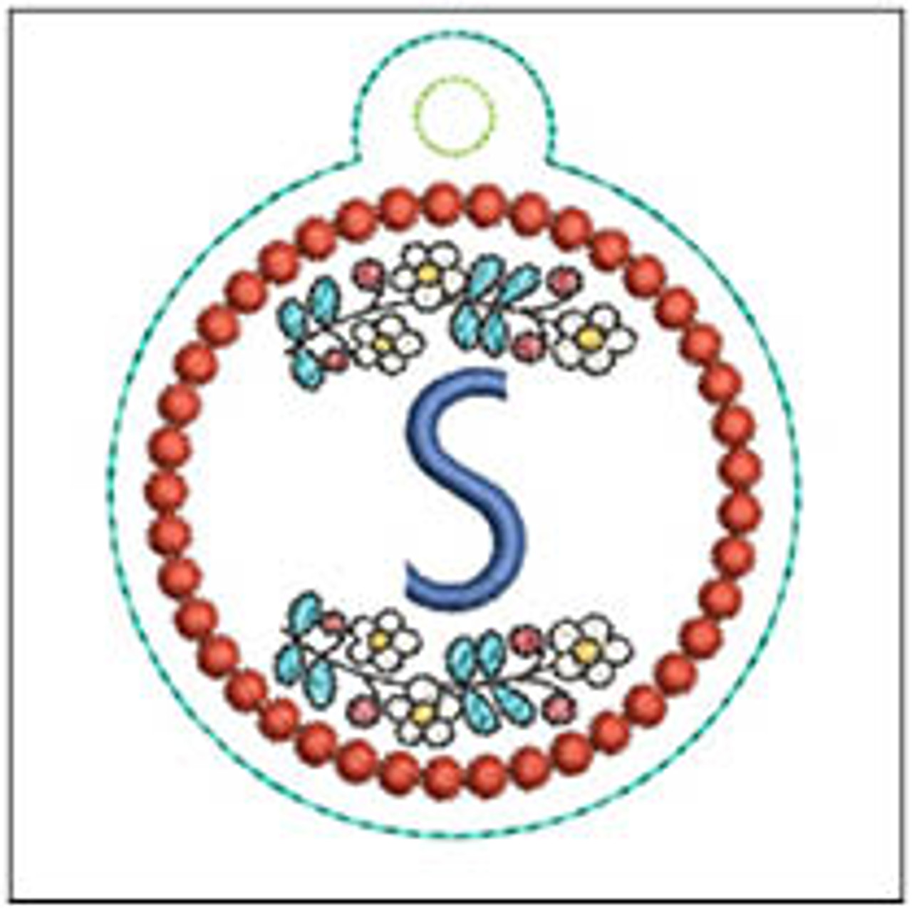 Lip Balm Holder ABCs - A - Fits a 4x4 Hoop, Machine Embroidery Pattern