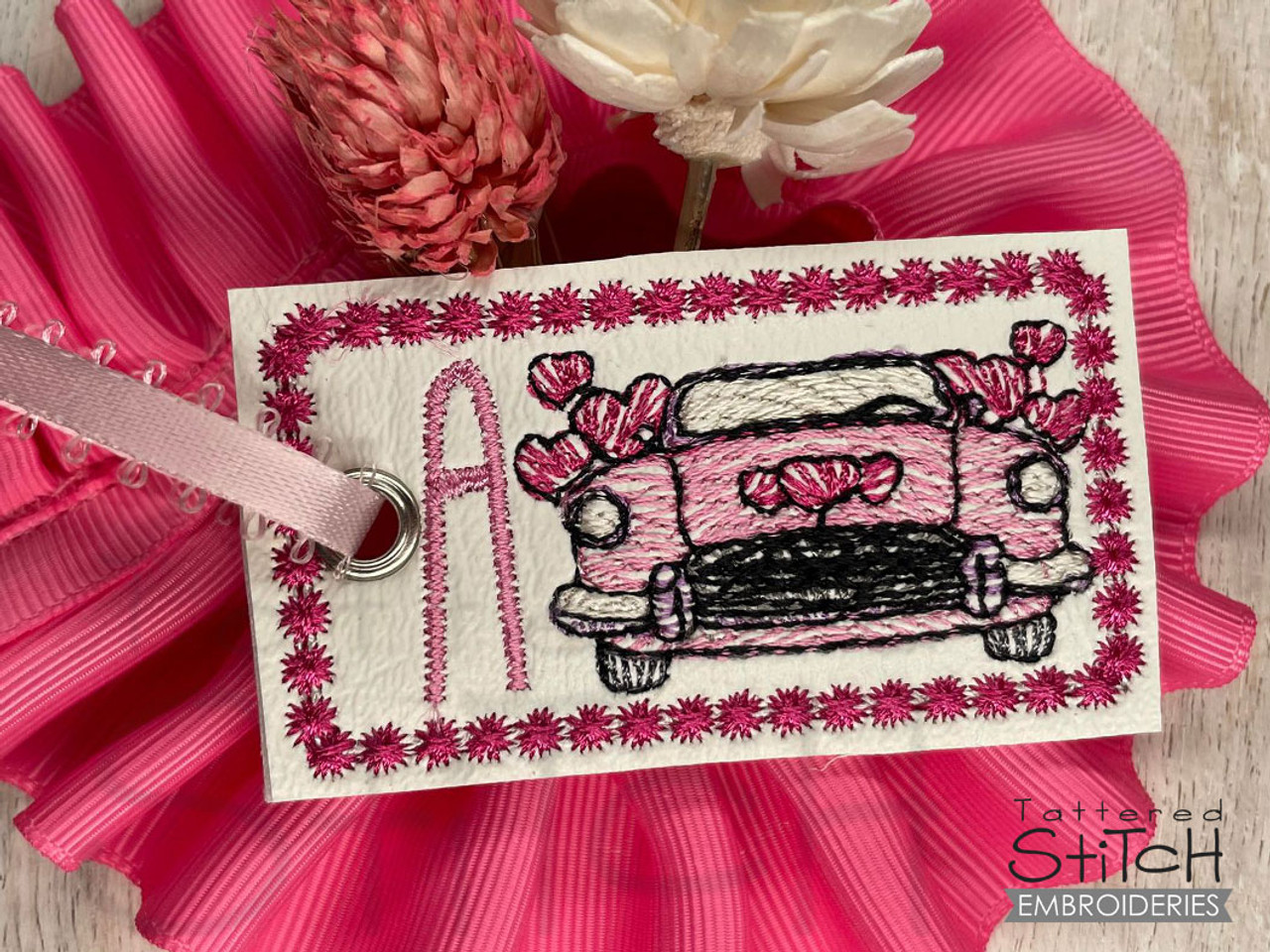 Lip Balm Holder ABCs - A - Fits a 4x4 Hoop, Machine Embroidery Pattern, -  Tattered Stitch Embroideries