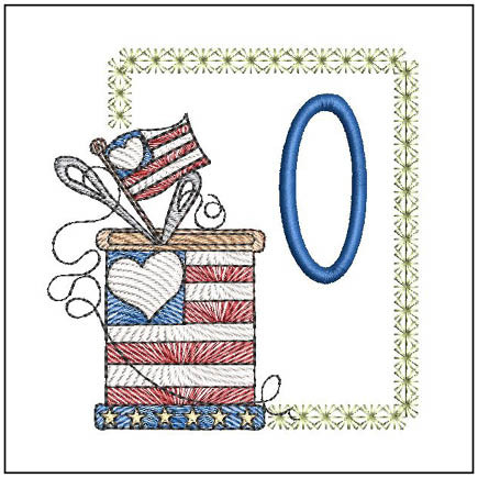 Patriotic Thread Spool ABCs - O - Embroidery Designs & Patterns ...