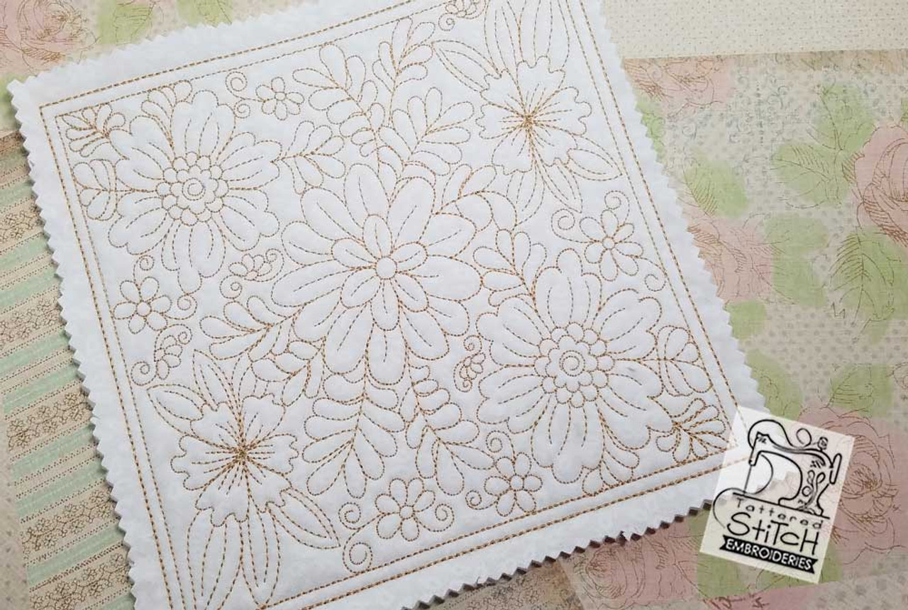 Quilting Creations Quilt Stencil Floral Design Large