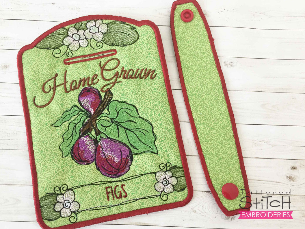 Figs Towel Topper Embroidery Designs & Patterns