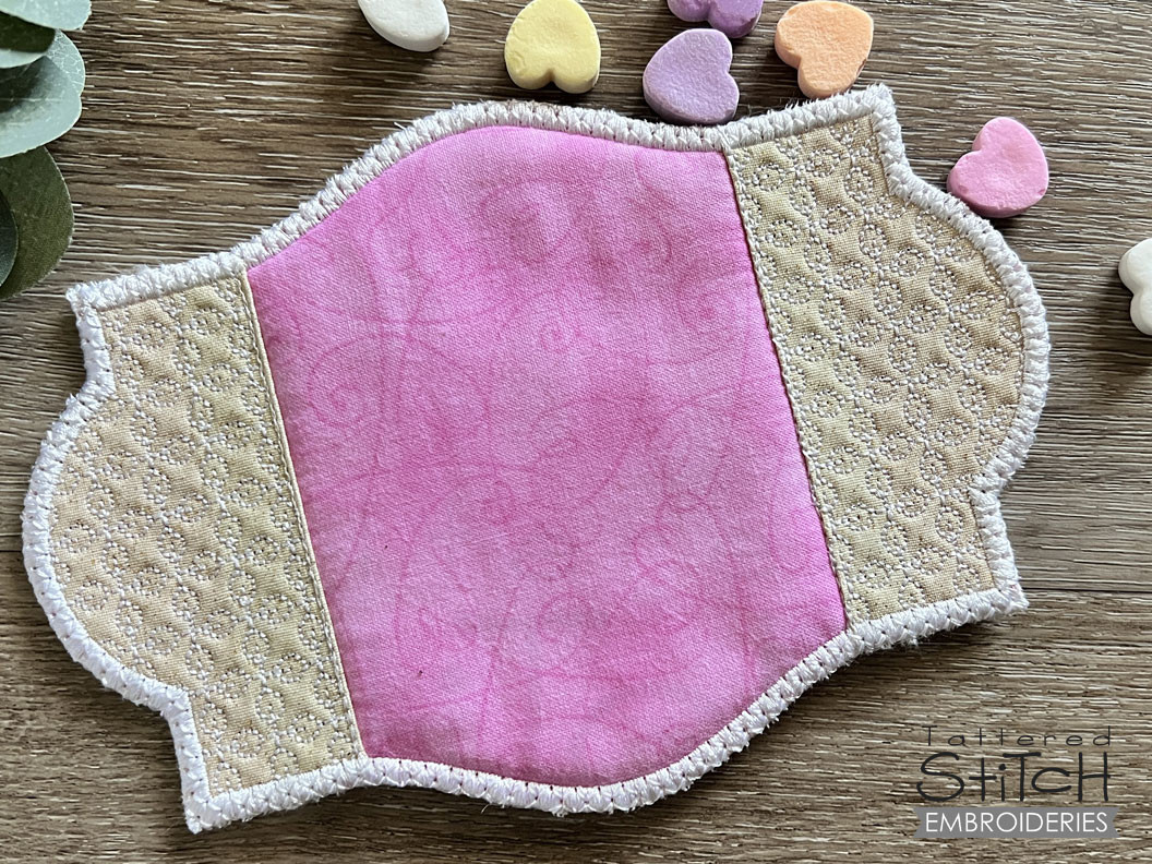 Blank Decorative Edge Coaster / Trivet Embroidery Designs