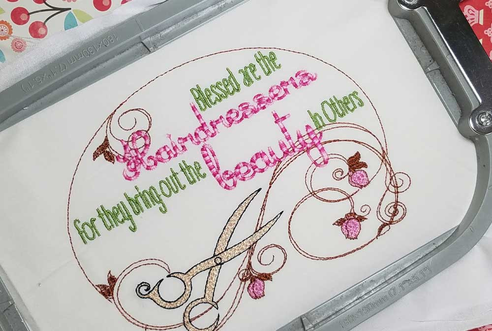 Hairdressers Machine Embroidery Designs