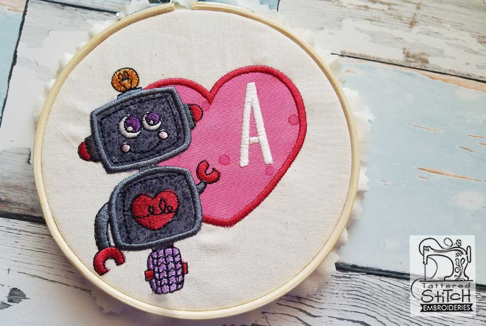 Robot Applique ABCs x Embroidery Designs