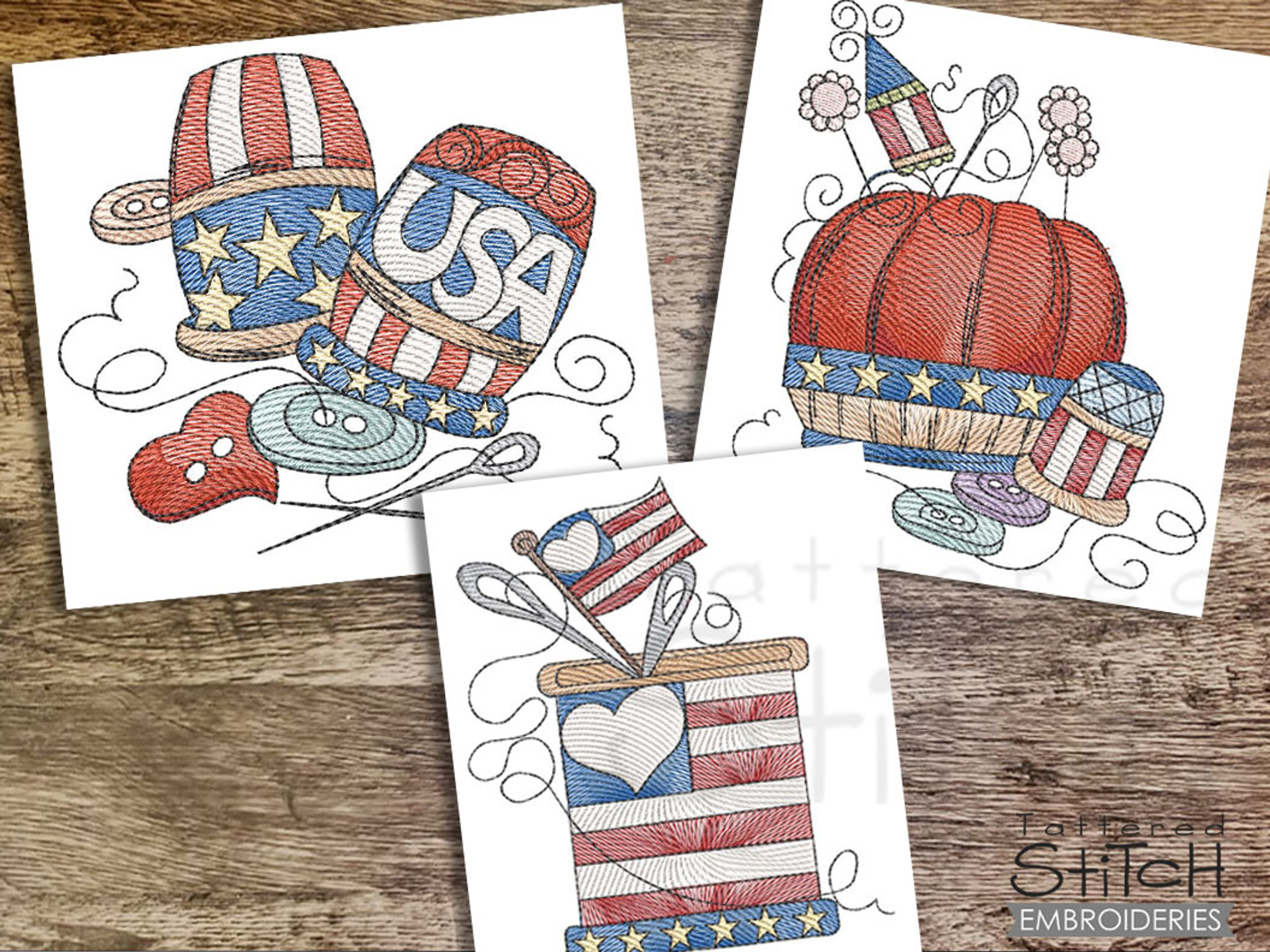 Sewing Notions with Phrases Bundle Embroidery Designs