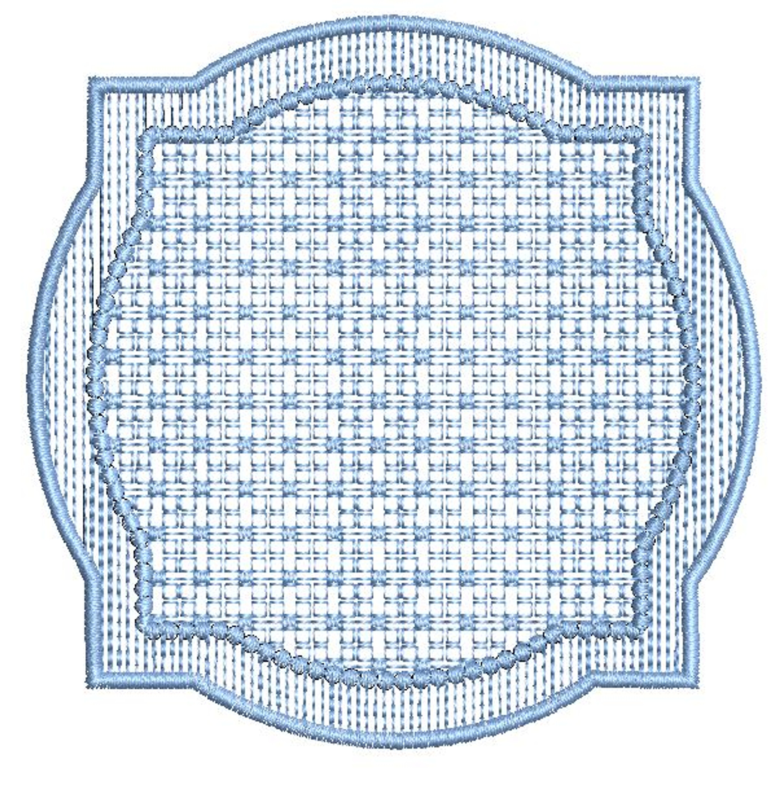 Motif Knockdown Decorative Edge Frame 2 Machine Embroidery