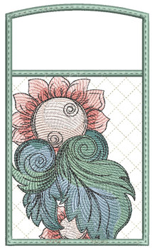 Floral  Silverware Place Setter  - Embroidery Designs & Patterns