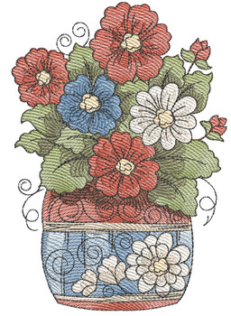 Country Floral - Machine Embroidery Designs
