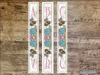 Bee Wrist Lanyard ABCs Bundle - Embroidery Designs