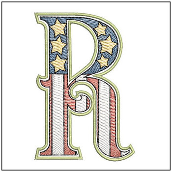 Patriotic ABCs - R - Embroidery Designs