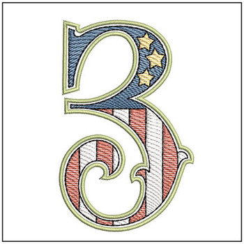 Patriotic ABCs - 3 - Embroidery Designs