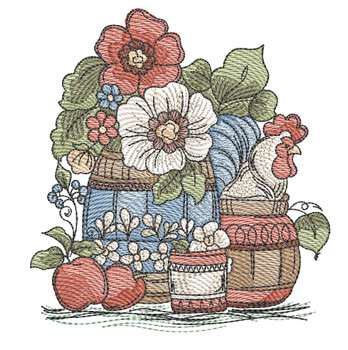 Country Roster - Machine Embroidery Designs