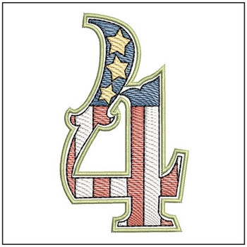  Patriotic ABCs - 4 - Embroidery Designs