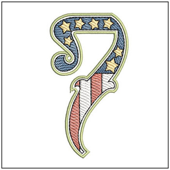 Patriotic ABCs - 7 - Embroidery Designs