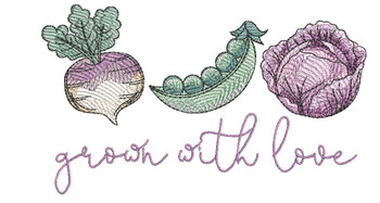 Grown with Love  - Embroidery Designs
