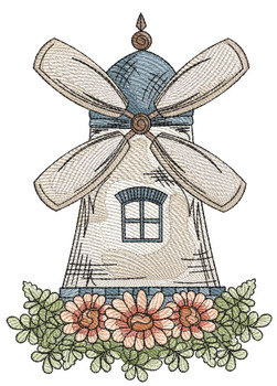 Windmill - Embroidery Designs