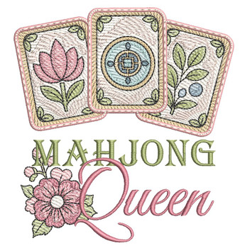 Mahjong Queen - Machine Embroidery Designs