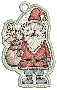 St. Nick Gnome - Free-Standing Lace - Machine Embroidery Designs