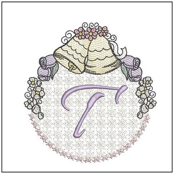 Joyful Bells Font - T - Embroidery Designs