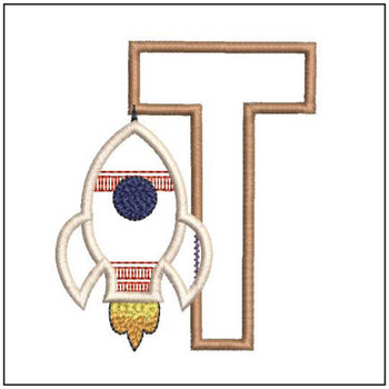 Rocket Applique ABCs - T - Embroidery Designs