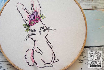 Spring Bunny - Embroidery Designs & Patterns