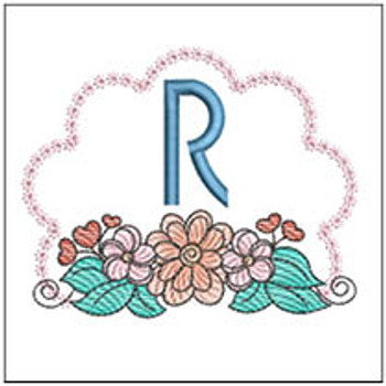 Wildflower ABCs - R - Embroidery Designs