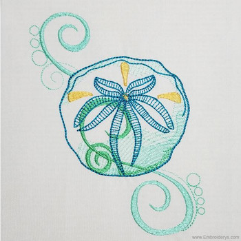 Beautiful Sand Dollar - Embroidery Designs