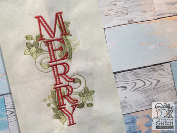 Merry with Mistletoe - Embroidery Designs & Patterns