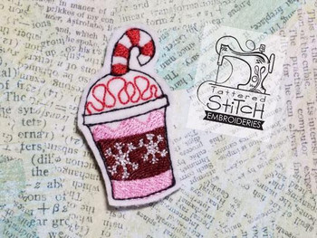 Peppermint Frappuccino Feltie - Embroidery Designs