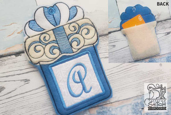 Present Gift Card Holder ABCs - Q - Embroidery Designs