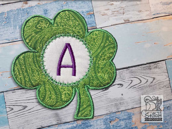 Clover Applique ABCs - D - Fits a 4x4" Hoop - Machine Embroidery Designs