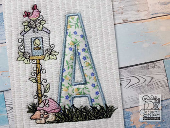 Birdhouse Applique ABCs - Z - Machine Embroidery Designs