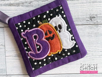 Boo Pot Holder - Machine Embroidery Designs