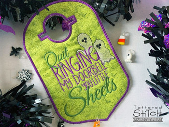 Little Sheets Door Hanger- Fits a 5x7, 6x10 & 8x8" Hoop - Machine Embroidery Designs