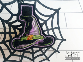 Witches Hat Clothespin Magnet- Embroidery Designs & Patterns