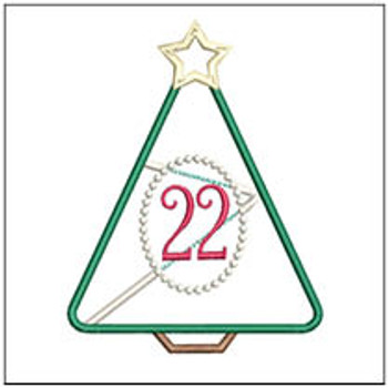 Christmas Tree Advent - 22 - Embroidery Designs & Patterns