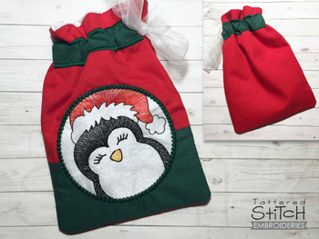 Penguin Gift Bag - Fits a 5x7" and 6x10"  Hoop - Machine Embroidery Designs