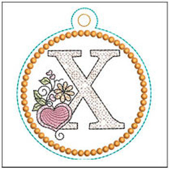 Heart Medallion ABCs -X- Embroidery Designs & Patterns