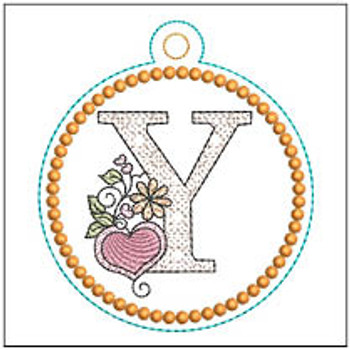 Heart Medallion ABCs -Y- Embroidery Designs & Patterns