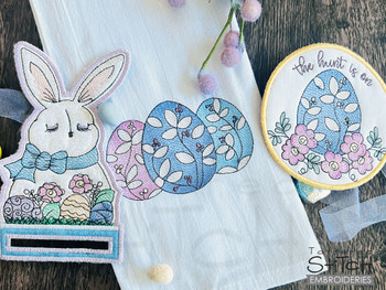 Easter Bunny & Eggs Bundle - Machine Embroidery
