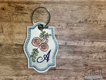 Rosebud ABCs Charm - E - Embroidery Designs & Patterns