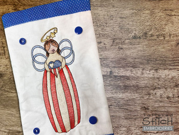 Angel Fridge Handle Wrap-Embroidery Designs & Patterns