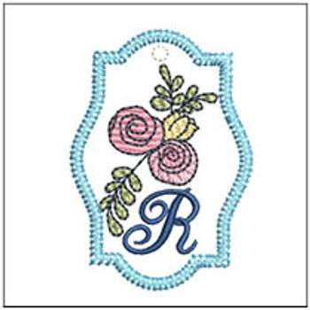 Rosebud ABCs Charm - R - Embroidery Designs & Patterns