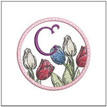 Tulip Coaster ABCs - C - Embroidery Designs & Patterns