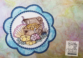 Treasure Chest Coaster - Embroidery Designs & Patterns